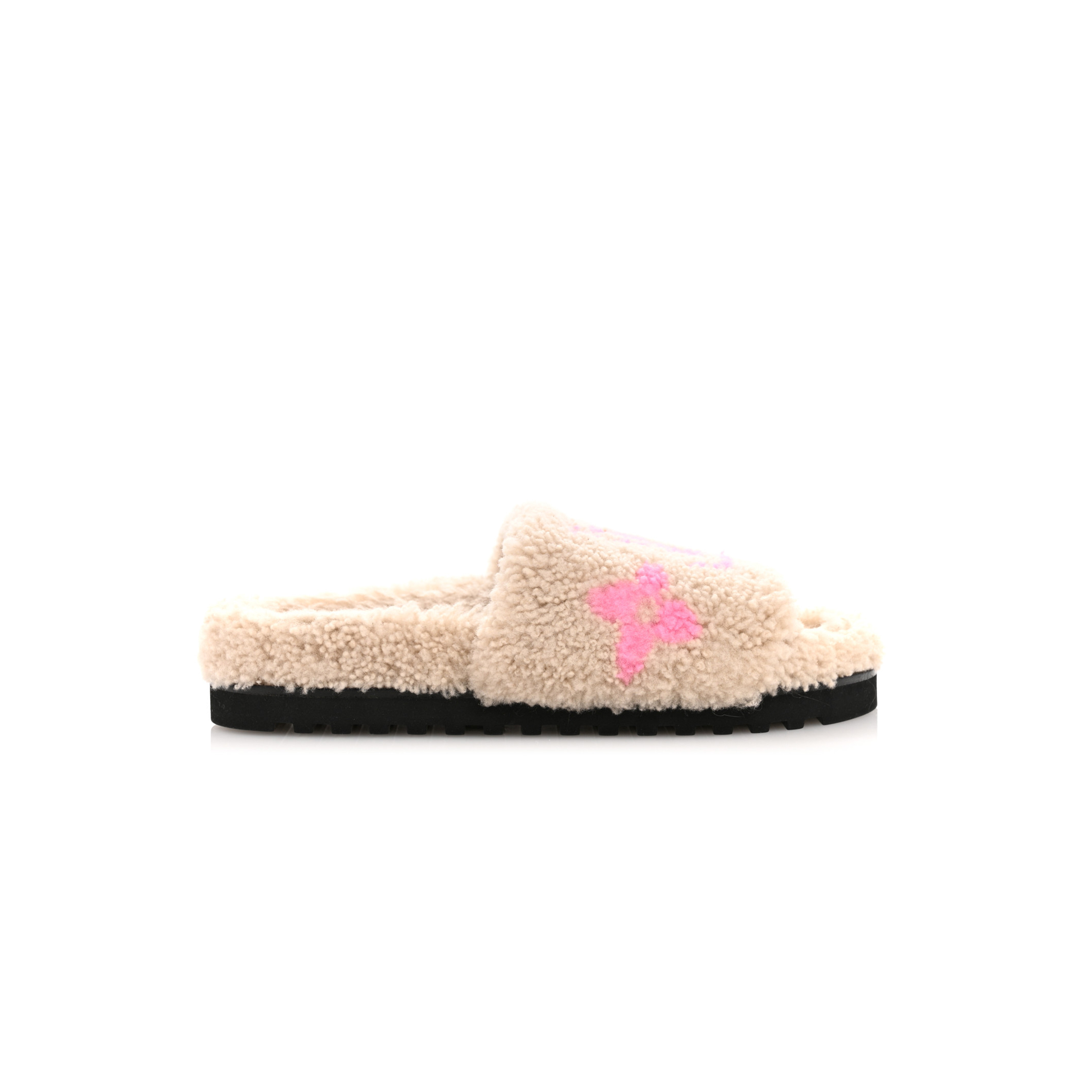 LOUIS VUITTON SHEARLING PASEO FLAT COMFORT MULE 1A8VGF